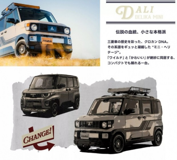 Mitsubishi Delica Mini перетворили на ретро-Pajero