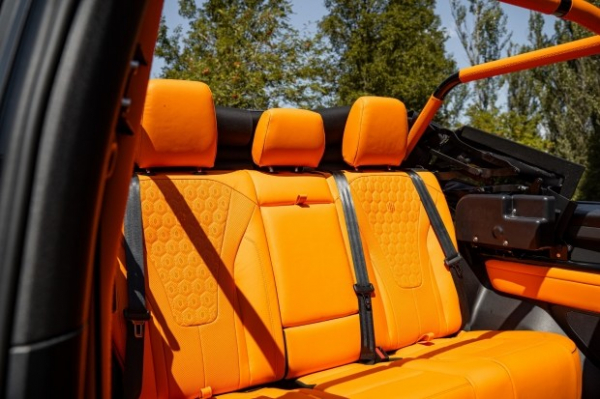 Land Rover Defender перетворили на кабріолет з яскравим салоном